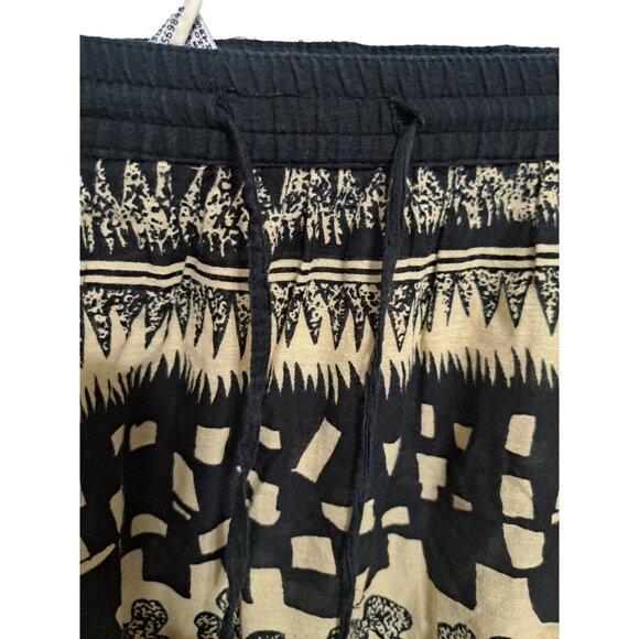 Boho Ethnic Animal Print Maxi Flowy Lightweight Skirt (Flaw) Festival Cultural - Picture 2 of 12
